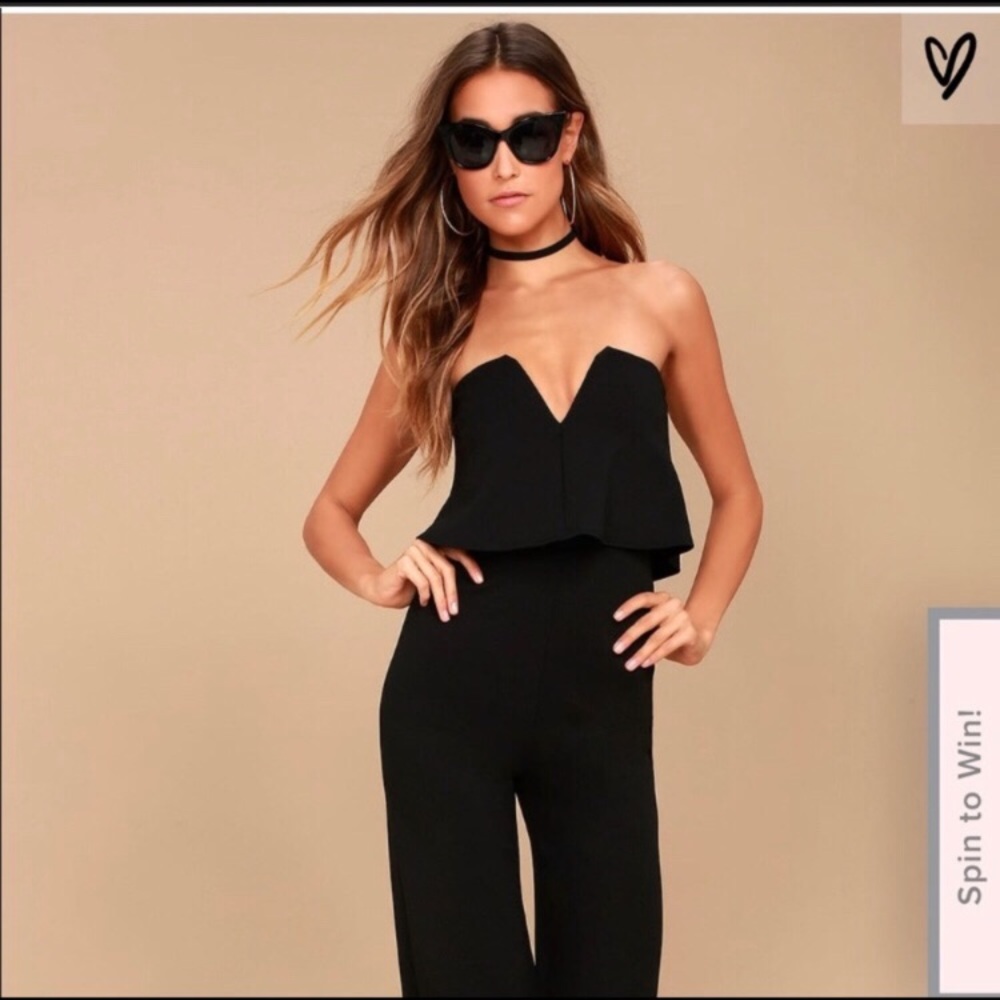 Lulu's Black Power of Love Jumpsuit